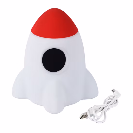 Высокое качество 3,7 В 20 лм кремниевый сенсорный цвет сменный небольшой светодиодный ночник «ракета» для детского подарка